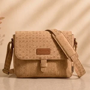 Eco Friendly Cork Sling Messenger Bag