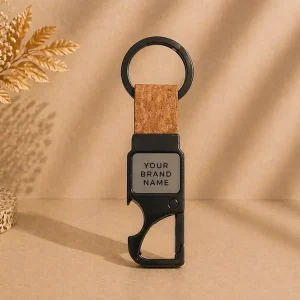 Cork Keychain