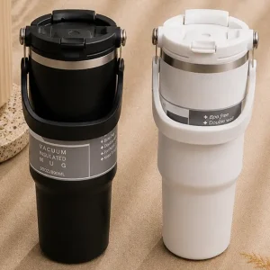 3-Way Vacuum Insulated Travel Mug with Multi Option Lid