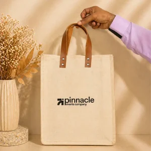 Tote Bag With Pu Handle