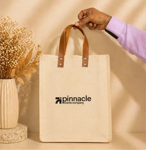 Tote Bag With Pu Handle